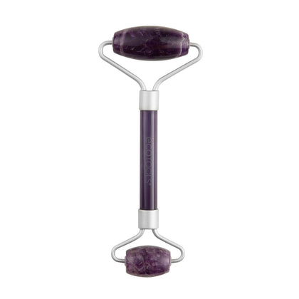 EcoTools Amethyst Facial Roller, Real Stone Face Roller & Massager, Skincare & Sculpting Tool, Reduces Puffiness & Dark Circles, Eco-Friendly Beauty Tool, Vegan & Cruelty-Free, 1 Count
