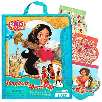 Disney Elena of Avalor Magnetic Wooden Doll Dress Up Kit with Magnetic Clothing Pieces and Stickers (Elena of Avalor Party Supplies)