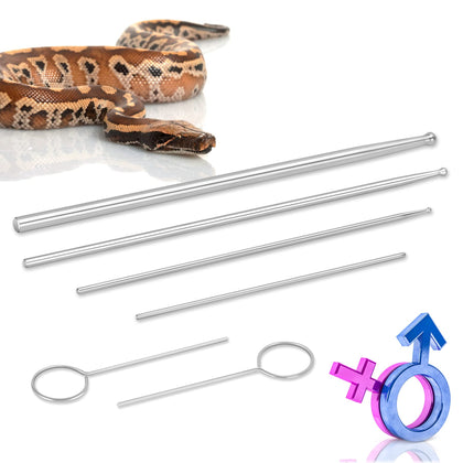 Antidious Snake Probes Kit?Snake Sexing Probing Gender Probes with Round Tip and Naturally Hypoallergenic Metal, Snake Gender Probes Tool Let You Know if You Snake is Boy or Girl.