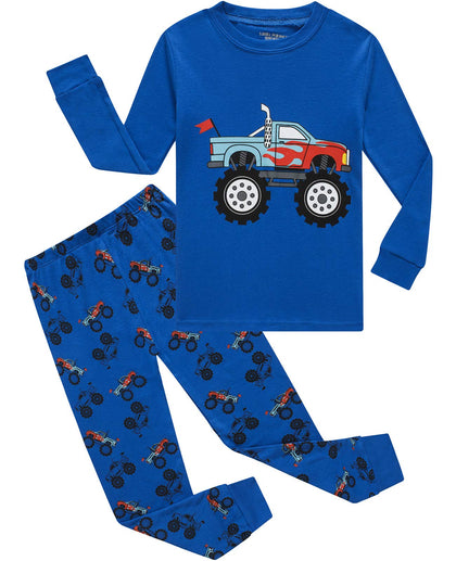 Boys Dinosaur Pajamas Dinosaur Cotton Toddler Clothes Kids Pjs Children Sleepwear Size 24Months Blue