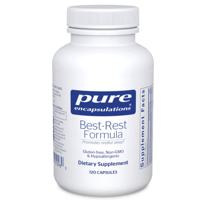 Pure Encapsulations Best-Rest Formula - Supports Restful Sleep - for Relaxation - Restful Sleep Supplement - Non-GMO & Vegan - 120 Capsules