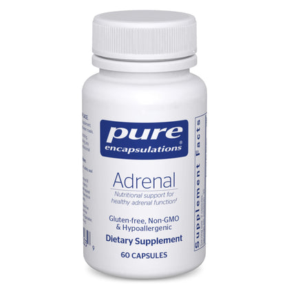 Pure Encapsulations Adrenal Cortex Supplement - Supplement to Support Cortisol Health, Energy Levels, Stress Moderation, and Adrenal Gland Function - with Bovine Whole Adrenal & Cortex - 60 Capsules