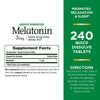 Nature's Bounty Melatonin 3mg, 100% Drug Free Sleep Aids for Adults, Supports Relaxation and Sleep, Dietary Supplement, 240 Count (Expiry -9/30/2025)
