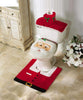 EUBEST New HOT Happy Santa Toilet Seat Cover and Rug Bathroom Set for Christmas Decoration
