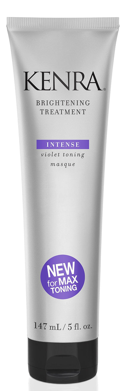 Kenra Brightening Treatment | Eliminates Brassy Tones | Intense Violet Toning | Purple/Violet Masque for Blondes, Grays, Brunettes & all Hair Types | 5 fl. Oz