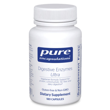 Pure Encapsulations Digestive Enzymes Ultra - Vegetarian Digestive Enzyme Supplement to Support Protein, Carb, Fiber, and Dairy Digestion - 180 Capsules