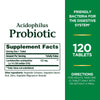 Nature's Bounty Acidophilus Probiotic, Daily Probiotic Supplement, Supports Digestive Health, 1 Pack, 120 Tablets (Expiry -8/31/2024)
