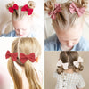 40Pcs 3.5Inch Hair Bows Clips for Baby Girls, Oaoleer Neutral Linen Pigtail Bows Double Bun Ponytail Bow Hair Barrettes Accessories for Babies Infant Toddlers Kids in Pairs