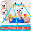 Baby Spiral Hanging Stroller and Car Seat Toys Black and White High Contrast Sensory Toy Newborn Plush Activity Toys for Bed Bassinet Crib Baby Carrier Gifts for 0 3 6 9 12 Months Girls Boys-BEE