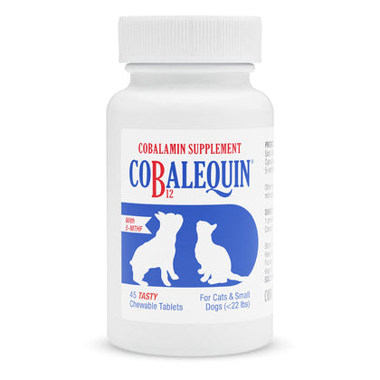 Nutramax Cobalequin B12 Supplement for Cats and Small Dogs, 45 Count (Pack of 1)