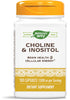 Nature's Way Choline & Inositol, Brain Health, Cellular Energy, 1,000 mg per Serving, 100 Capsules