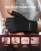 BraceBull Arthritis Gloves (1 Pair), Copper Infused Fingerless Compression Gloves for Hand Pain, Carpal Tunnel, RSI, Rheumatoid, Tendonitis, and Relieve Muscle Pain for Women & Men (Medium, Black)