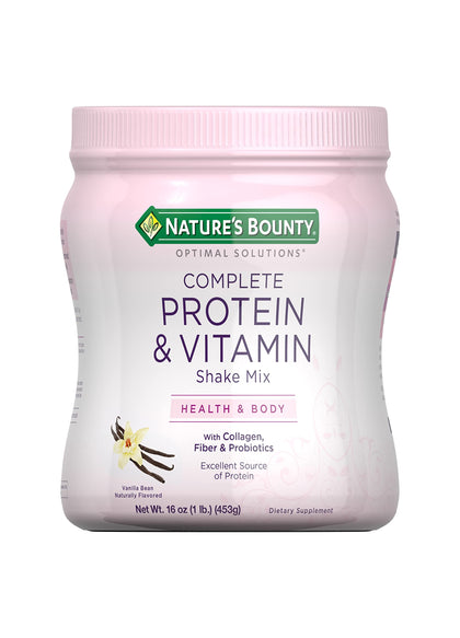 Nature's Bounty Optimal Solutions Protein Powder with Vitamin C, 16 oz