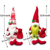 BWFY Christmas Gnomes Decorations 2PC Gnomes Plush Collectible Figurine Tomte Merry Christmas Santa Gnome Swedish Tomte Nisse Plush for Decor Holiay Party Gifts