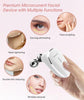 Fastaid Microcurrent-Facial-Device, Microcurrent Face Massager Roller for Skin Care, Instant Face Lift Device, Face Rollers for Women & Men, Glossy White