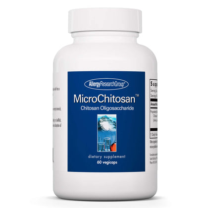 Allergy Research Group - MicroChitosan - Small Particle Chitosan from Shellfish - 60 Vegicaps (Expiry -8/31/2024)