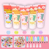 5 Pcs 50g Fake Whipped Cream Glue Toys Decoden Cream,Charm Craft Resin Decoration for Phone Case Making Craft DIY, Hair Accessories, Decoration