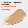 Revlon Liquid Foundation, ColorStay Face Makeup for Combination & Oily Skin, SPF 15, Longwear Medium-Full Coverage with Matte Finish, Medium Beige (240), 1.0 Oz
