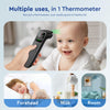 Viproud No-Touch Thermometer for Adults and Kids - Digital Forehead Thermometer with High Accuracy, Ultra Clear LED Screen and Fever Alarm-Black