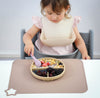 Moonkie Silicone Placemats for Baby & Kid, Stain Resistant Non-Slip Toddler Food Mats Eating Table Mat with 2 Packs(Ether/Sage