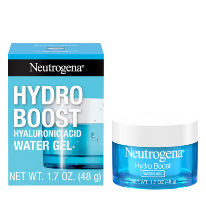 Neutrogena Hydro Boost Face Moisturizer with Hyaluronic Acid for Dry Skin, Oil-Free and Non-Comedogenic Water Gel Face Lotion, 1.7 oz (Expiry -2/25/2025)