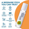 Migrastil Migraine Stick- Rollon - Fast Cooling Comfort for Your Head. Aromatherapy with Peppermint & Other Essential Oils. Metal Roller. Made in USA by Basic Vigor