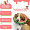 Dog Cone Collar for Small Medium Large Dogs for After Surgery, Pet Inflatable Neck Donut Collar Soft Protective Recovery Cone for Dogs and Cats - Alternative E Collar Does not Block Vision - Red,L