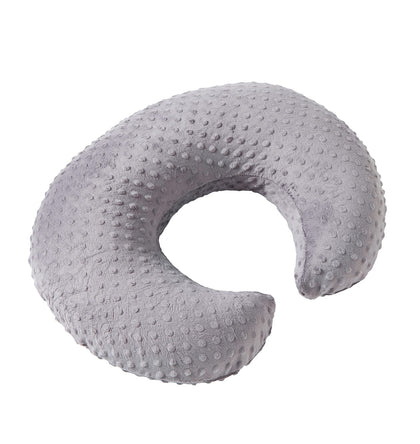 DONOMILO Minky Dots Nursing Pillow Cover, Case Plush Breathable Breastfeeding Pillow Slipcover Fits Nursing Pillow, Super Soft Snug Positioners for Baby Boy Baby Girl (Rose Gray)