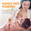 Boon TROVE Silicone Manual Breast Pump - Hands Free Breast Pump - Passive Breast Milk Collector Shell for Newborns - Breastfeeding Essentials - 1 Count