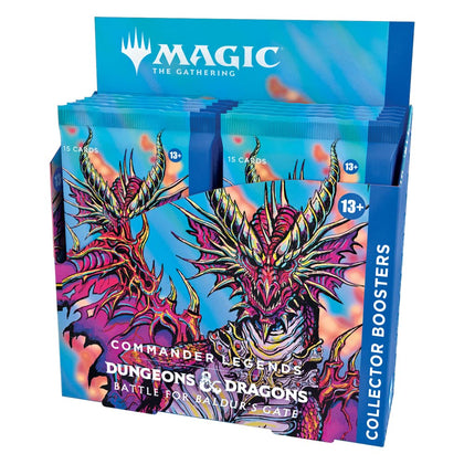 Magic: The Gathering Commander Legends: Battle for BaldurÂs Gate Collector Booster Box | 12 Packs (180 Magic Cards)