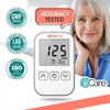 Oh'Care Lite Blood Sugar Test Kit - Blood Glucose Meter with Strips and Lancets, Lancing Device, Log, and Case - One Touch Eject Glucometer (50 Strips & 50 Lancets)