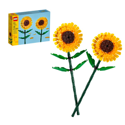 LEGO Sunflowers Building Kit, Artificial Flowers for Home DÃ©cor, Flower Building Toy Set for Kids, Sunflower Gift for Girls and Boys Ages 8 and Up, 40524