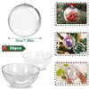 20pcs Christmas Ball Decorations,5cm Clear Plastic Ornament for Crafts,Transparent DIY Fillable Acrylic Crafts Ball Kit,Christmas Tree Decoration Ornaments for Xmas Party Home Office Holiday Decor