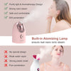 Newbealer Mini Aroma Face Steamer, 160ml Nano Ionic Hot Mist Facial Humidifier Atomizer, Home Sauna Spa Sprayer Moisturizing Cleansing Pores, 9 Pieces Acne Remover Kit Included, Pink-Gold