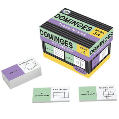 Didax Educational Resources Area & Perimeter Dominoes Children's Mathematical Learning Aids