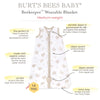 Burt's Bees Baby Beekeeper Infant Wearable Blanket, 100% Organic Cotton Unisex, Girl, Boy Swaddle Transition Sack - Light Weight 0.5 TOG or Medium Weight 1.5 TOG - Newborn Essentials Sleep Clothes.