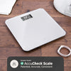 Greater Goods Digital AccuCheck Bathroom Scale for Body Weight, Capacity up to 400 lbs, Designed in St Louis, Ash Grey.