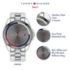 Tommy Hilfiger Men's Quartz Stainless Steel and Bracelet Casual Watch, Color: Grey (Model: 1791684)