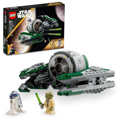 LEGO Star Wars: The Clone Wars YodaÂs Jedi Starfighter 75360 Star Wars Collectible for Kids Featuring Master Yoda Figure with Lightsaber Toy, Birthday Gift for 8 Year Olds or any Fan of The Clone Wars