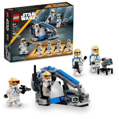 Lego Star Wars 332nd AhsokaÂs Clone Trooper Battle Pack 75359 Building Toy Set with 4 Star Wars Figures Including Clone Captain Vaughn, Star Wars Toy for Kids Ages 6-8 or Any Fan of The Clone Wars