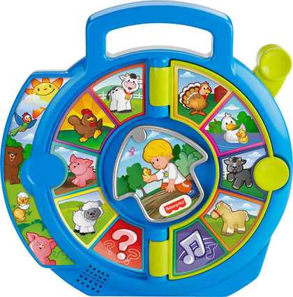 Fisher-Price Little People Toddler Learning Toy World of Animals See Ân Say with Music and Sounds for Ages 18+ Months