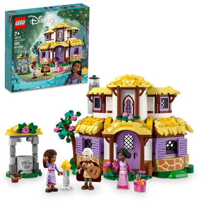LEGO Disney Wish: AshaÂs Cottage 43231 Building Toy Set, A Cottage for Role-Playing Life in The Hamlet, Collectible Gift This Holiday for Fans of The Disney Movie, Gift for Kids Ages 7 and up