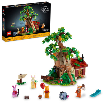 LEGO Ideas Disney Winnie The Pooh 21326 Building Set - Home DÃ©cor Collectible Gift with Piglet Minifigure and Eeyore Figure, Pooh Bear House Opens for Easy Access, Classic Display Model for Adults