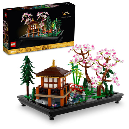 LEGO Icons Tranquil Garden Creative Building Set, A Gift Idea for Adult Fans of Japanese Zen Gardens and Meditation, Build and Display Set for Office or Home DÃ©cor, Mother's Day Decorations, 10315
