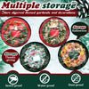 Dunzy 8 Pieces Christmas Wreath Storage Bag Garland Wreath Container Tear Resistant Fabric Round Wreath Boxes with Clear Window for Storage for Xmas Holiday Ornament (Red, Green,30'')