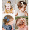 21 Pack Baby Girls Hair Clips Bows Fully Lined Non Slip Barrettes for Fine Handmade Hair Accessories for Newborn Infant Toddler Kids