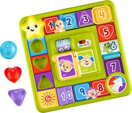 Fisher-Price Laugh & Learn Baby & Toddler Toy PuppyÂs Game Activity Board with Smart Stages Learning Content for Ages 9+ months
