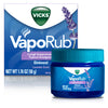 Vicks VapoRub, Lavender Scent, Cough Suppressant, Topical Chest Rub & Analgesic Ointment, Medicated Vicks Vapors, Relief from Cough Due to Cold, Aches & Pains, 1.76oz