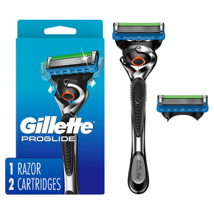 Gillette ProGlide Razor for Men, Handle + 2 Blade Refills