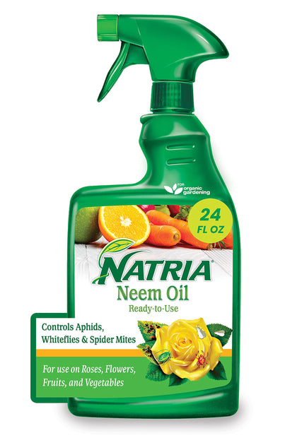Natria 706250A Neem Oil Spray for Plants Pest Organic Disease Control, for Insects, 24-Ounce, Ready-to-Use